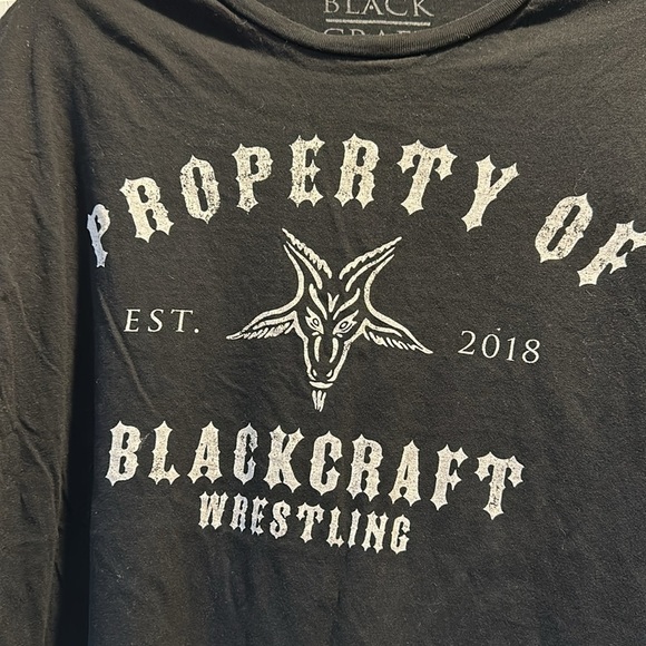 Black Craft Wrestling Graphic Tee Shirt L - Picture 4 of 6